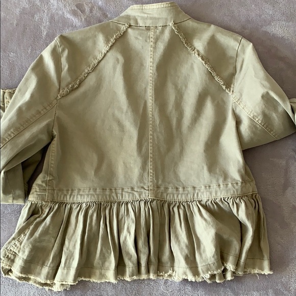 🎉 Free People Ruffled Military Jacket - Picture 6 of 6